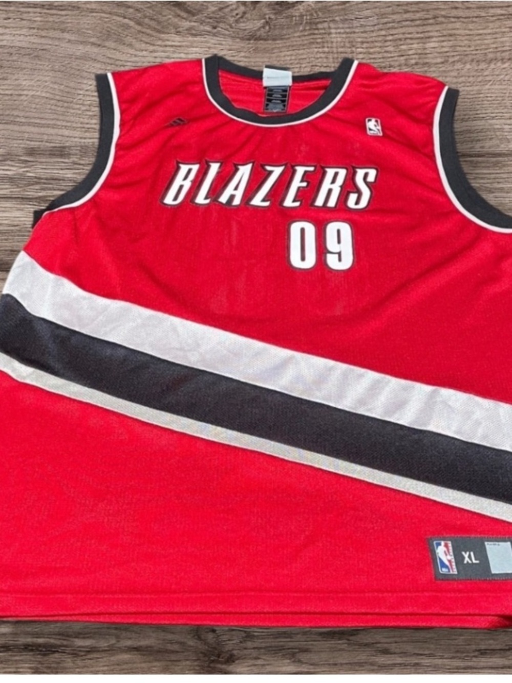 Adidas Portland Trailblazers Red and Black Jersey - Picture 8 of 8